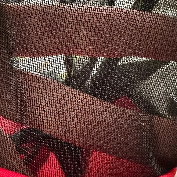 Skater black & red dress mesh detail size 12 used chemistry ladies party - Picture 14 of 14